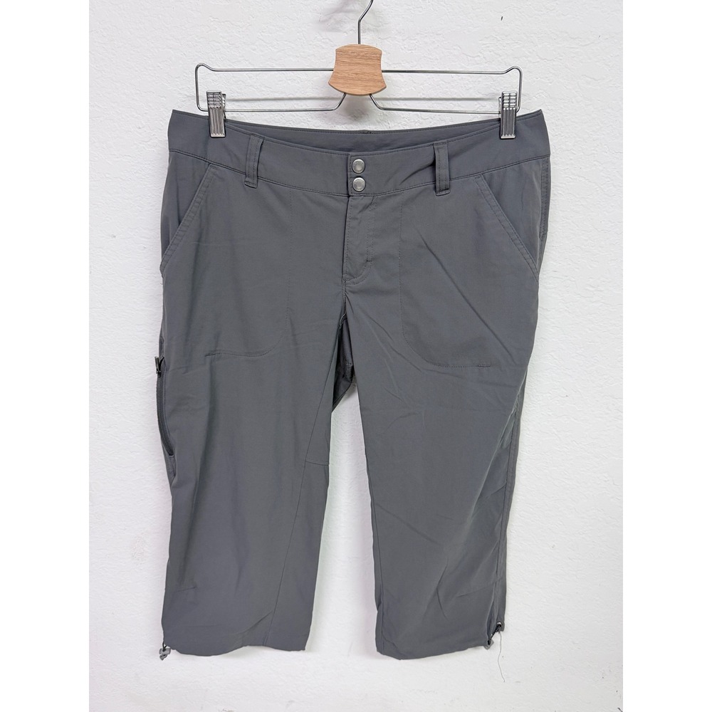 Columbia Womens Omni-Shield Gray Hiking Capri Pants Size 10 Outdoor Cropped